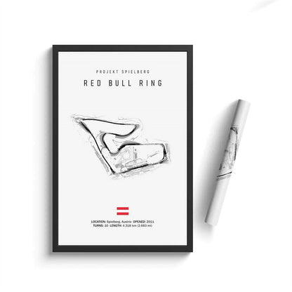 Modern Minimalistic Race track poster line