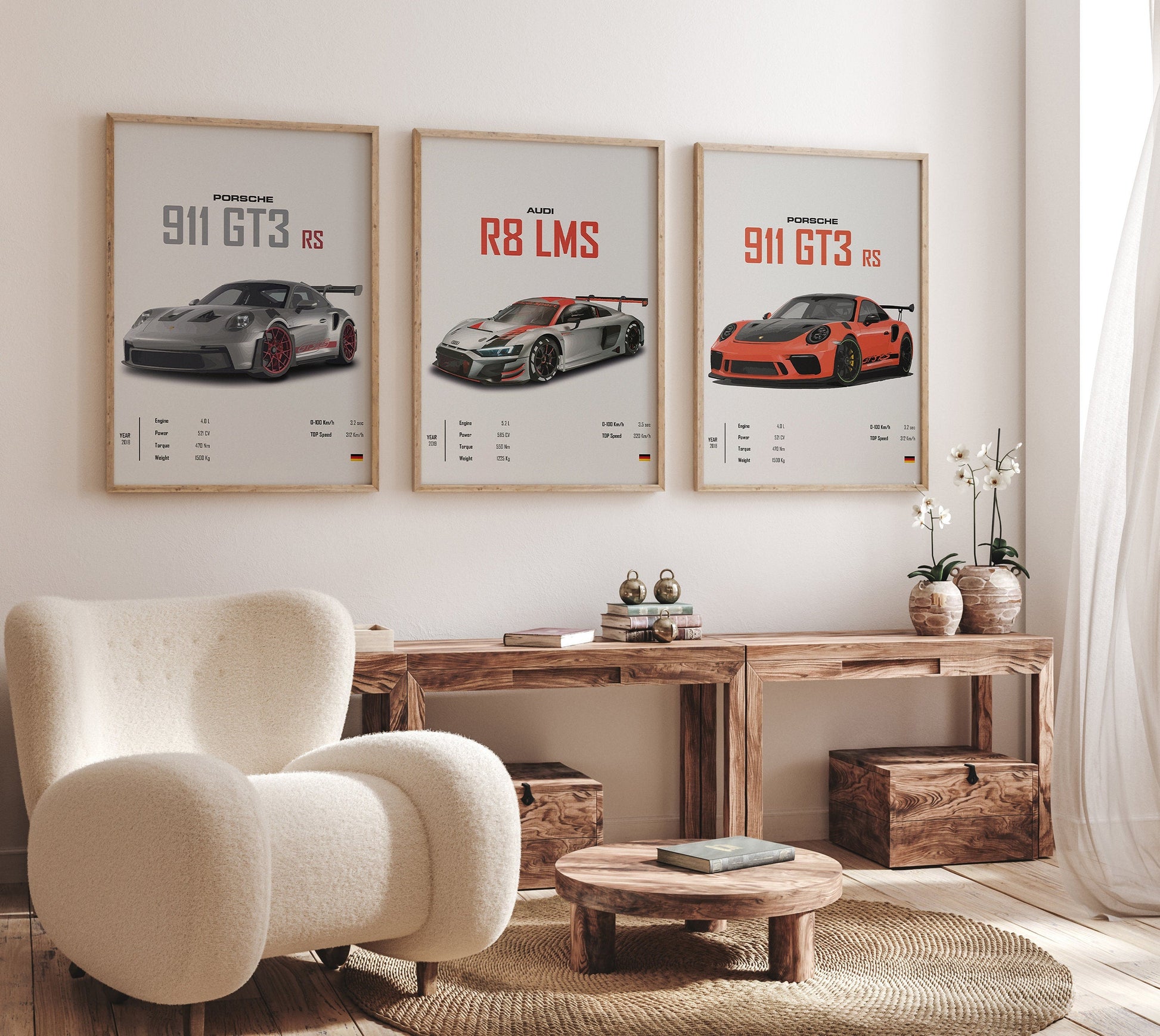 Sports car prints