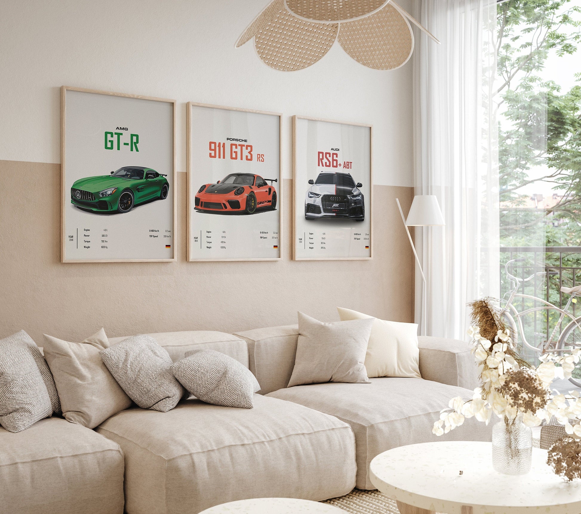 Sports car prints